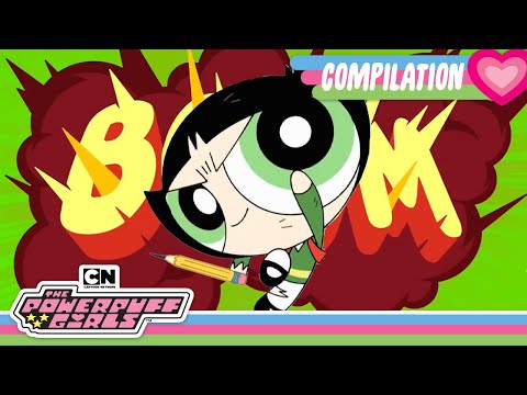 New Powerpuff Girls Compilation!  |Mega Marathon | Powerpuff Girls | Cartoon Network