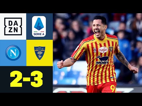 Lapadula mit Doppelpack - Aufsteiger schockt Napoli: Neapel - Lecce 2:3 | Serie A | DAZN Highlights