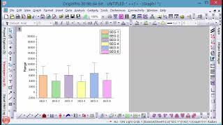 Plot Mean and SD of data as Bar plot with error bar