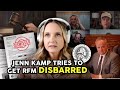 Jenn Kamp Tries to Get RFM Disbarred: RFM: 293