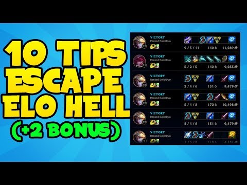 10 Tips How To Get Out Of Elo Hell Season 7 ( 2BONUS climb tips)