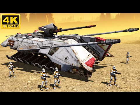 STAR WARS CINEMATIC BATTLE - Geonosis - Clone Troopers vs Battle Droids (4K)