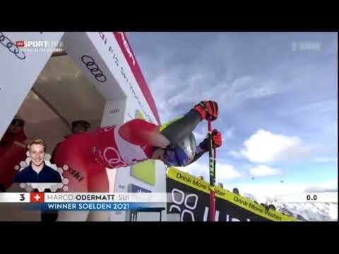 1. Lauf - Bestzeit - Marco Odermatt - Riesenslalom Männer Sölden 2022