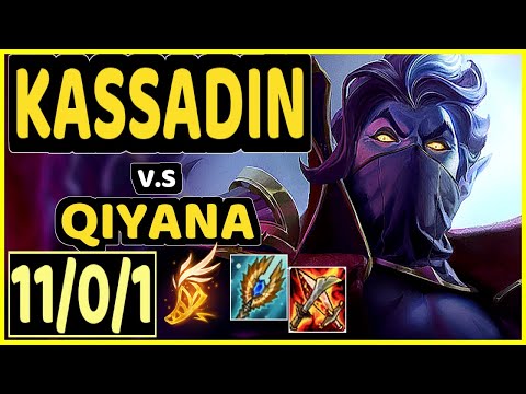 NOMANZ (KASSADIN) vs QIYANA - 11/0/1 KDA MID CHALLENGER GAMEPLAY - EUW