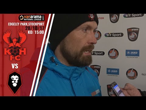 Harriers 4-4 Salford City 24/03/18: Matt Gardiner Post Match