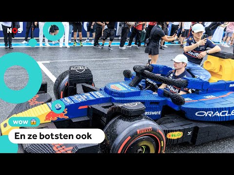 F1-coureurs 'racen' in auto's van LEGO