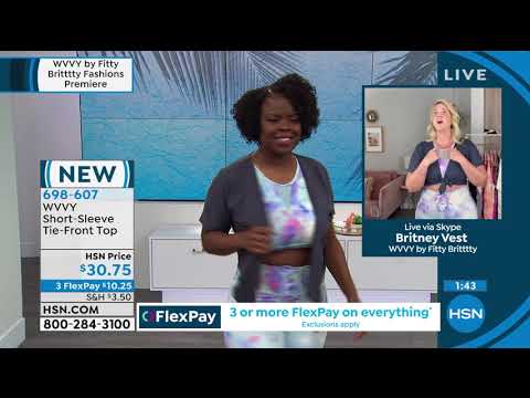 WVVY ShortSleeve TieFront Top