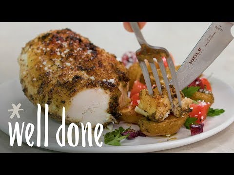 How to Make Sheet Pan Greek Chicken with Roasted Potatoes | Recipe | Well Done