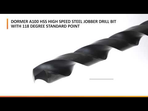 Dormer A100 HSS Drill Bit with 118 Degree Standard Point