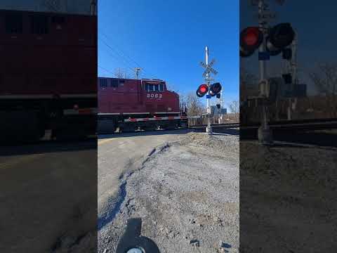 AWESOME!  CP 8063 hauls Eastbound train with BNSF 4292 and CP 7008 in Dunkirk, NY!