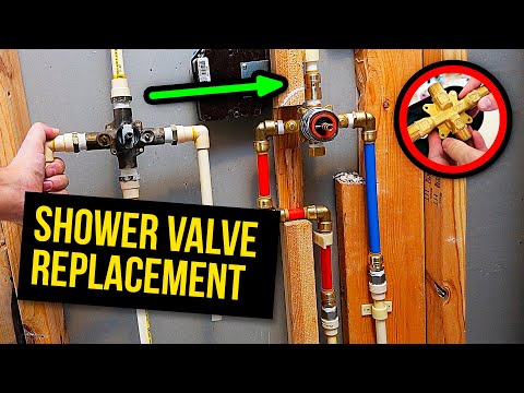 How to install Shower Valve with PEX plumbing
