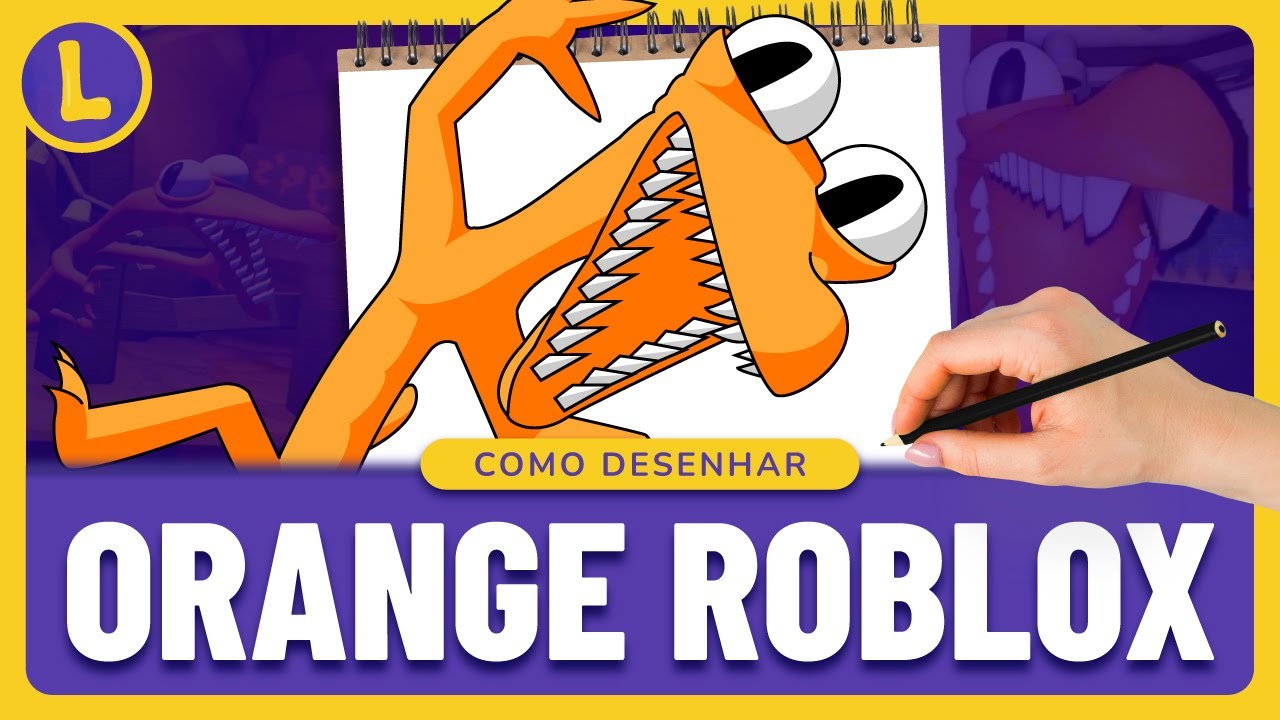 Como DESENHAR o ORANGE do RAINBOW FRIENDS (ROBLOX) | Cómo DIBUJAR ORANGE ROBLOX | DRAW ORANGE ROBLOX