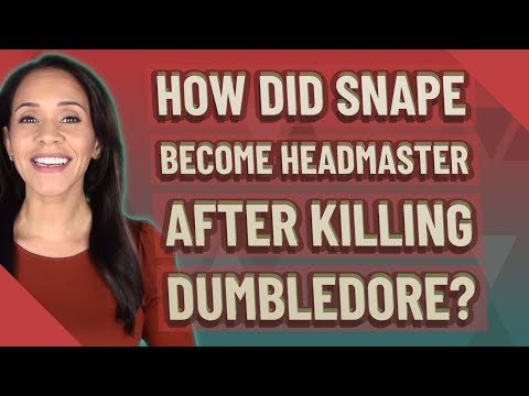 How did Snape become headmaster after killing Dumbledore?