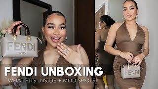FENDI BY THE WAY MINI BOSTON BAG REVIEW | First Impressions | What Fit's Inside? & MOD SHOTS