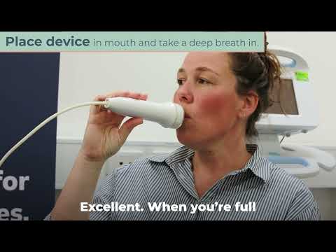 FeNO test demonstration