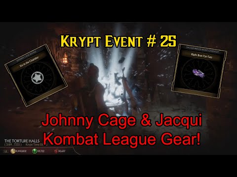 Mortal Kombat 11 Krypt Event #25 Johnny Cage & Jacqui Kombat League Gear