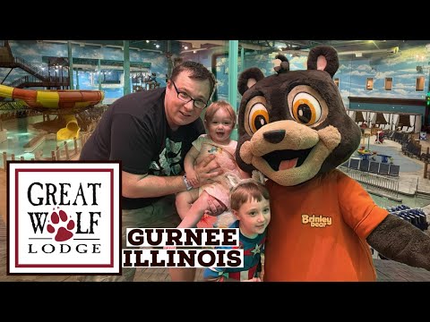 Great Wolf Lodge Gurnee Illinois - Two Bedroom Grizzly Bear Suite and Resort Tour