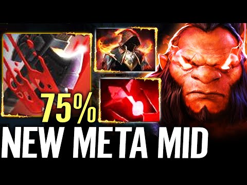 🔥 NEW META Top Rank AXE Bloodstone MID — NICE IDEA 75% Spell Lifesteal CULLING BLADE Dota 2 Pro