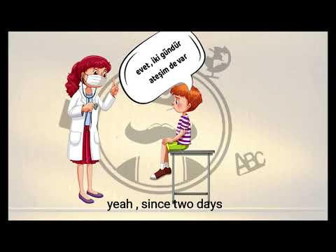 Learn Turkish Language "visiting the doctor"  Conversation English sub