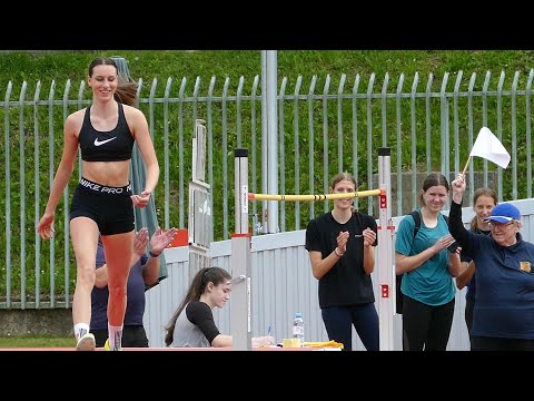 Tinkara Omerzu (SLO) High Jump 166 cm 1st Place Highschool Championships Velenje 2023
