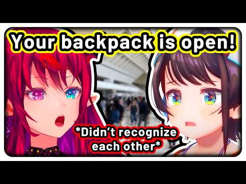 Subaru saved IRyS at the airport, but neither of them recognized each other 【Hololive EN】 Subaru saved IRyS at the airport, but neither of them recognized each other 【Hololive EN】