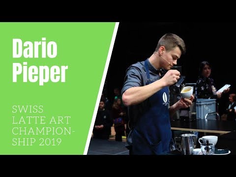 Dario Pieper: Latte Art Finale - Schweizermeisterschaft 2019