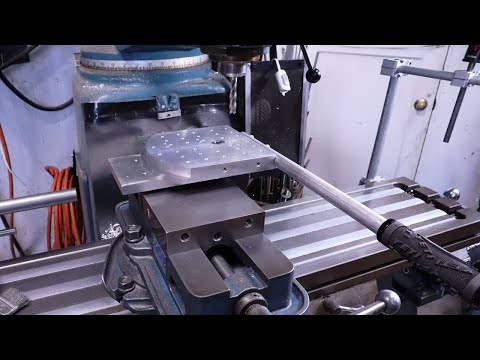 Part of a video titled Homemade Lever Operated Rotary Table for Milling - YouTube