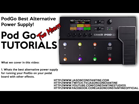 PodGo: Two Minute Tutorial - Whats the best alternative power supply?