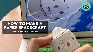How to Make a Paper Roll Model Spacecraft | Fun Activities For Kids | Paper Crafts