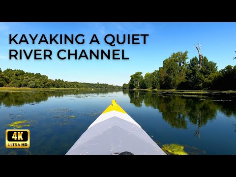 Relaxing 4K Paddle: Exploring the Quiet Rhine River Channel