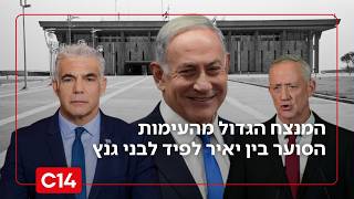 נתניהו רואה ומחייך: המנצח הגדול מהעימות הסוער בין יאיר לפיד לבני גנץ (חדשות ערוץ 14) - התמונה מוצגת ישירות מתוך אתר האינטרנט יוטיוב. זכויות היוצרים בתמונה שייכות ליוצרה. קישור קרדיט למקור התוכן נמצא בתוך דף הסרטון