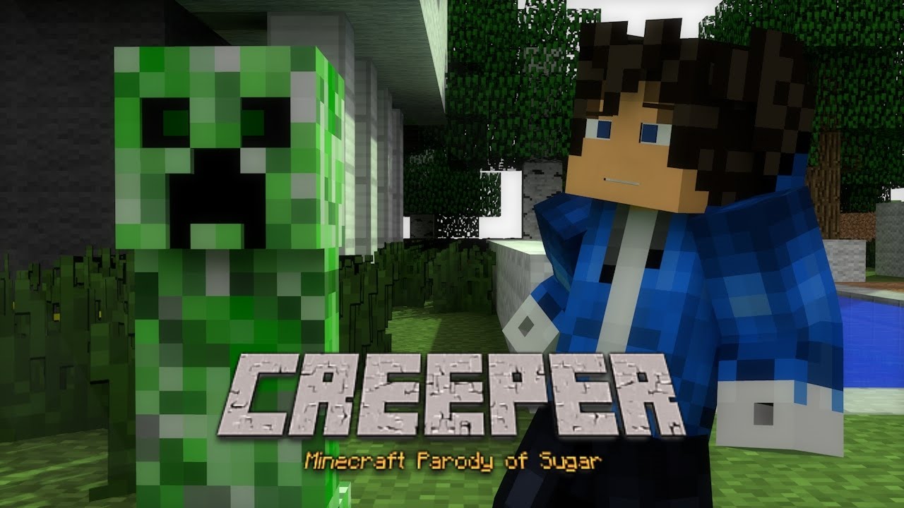 🎹  "CREEPER" - MINECRAFT PARODY OF "SUGAR" BY MAROON 5 - ANIMATED MINECRAFT MUSIC VIDEO ♫
