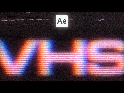 Create this cool VHS Animation In After Effects!