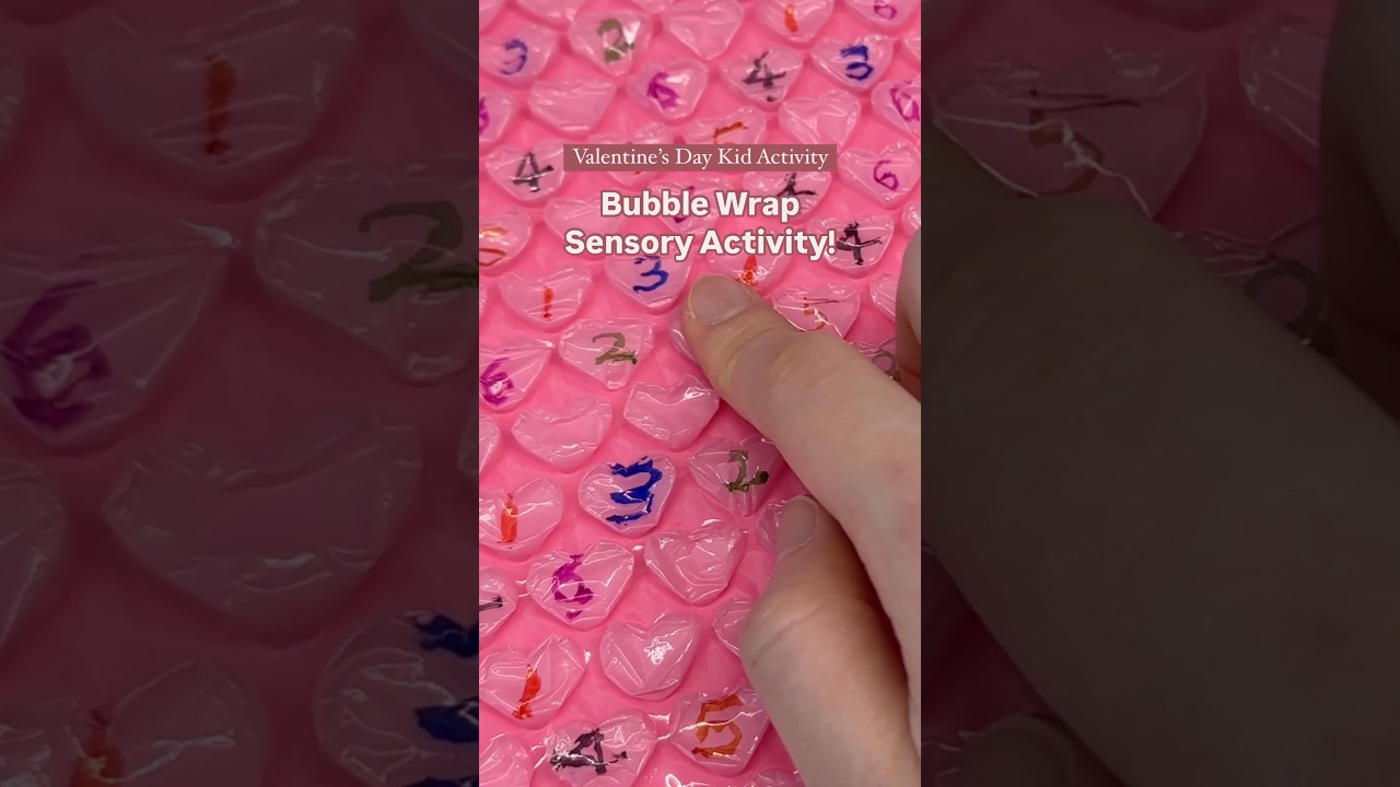 Bubble Wrap Sensory Activity #homeschooling #learningthroughplay
