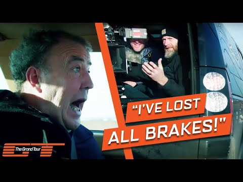 Jeremy Clarkson's Second Hand Maserati Crashes Into Camera Crew's Van | The Grand Tour