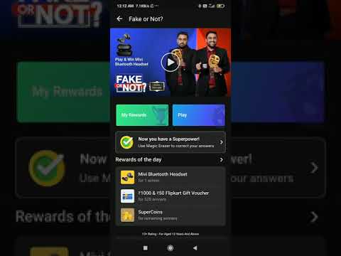 Flipkart quiz fake or not ka answer episode 162 // fake or not ka answer episode 162 D- 23/may/2021