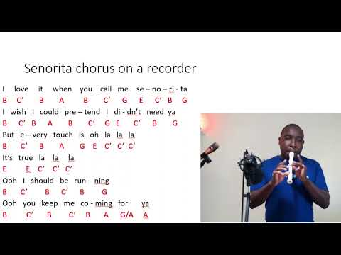 Shawn Mendes, Camila Cabello -Senorita Chorus on 5 recorder Notes