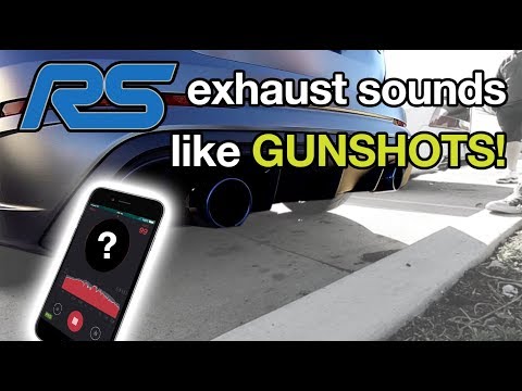 DAMN! This Focus RS exhaust sounds like GUNSHOTS!!