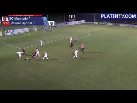 17.03.17 SC Mannsdorf - Wiener Sportklub - Highlight  (1. Halbzeit / 14:58) am 17.03.2017 19:17