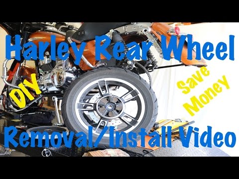 How To Remove & Install Rear Wheel & Tire on Harley Davidson | Biker Motorcycle Podcast