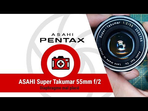 Réglage de diaphragme sur un Asahi Super-Takumar 55mm f/2