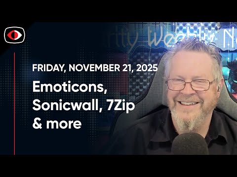 Emoticons, Sonicwall, Global Protect, Pop ups, WhatsApp, 7Zip, Roblox, Josh Marpet - SWN #531
