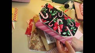 Tutorial: Turning  a Crinkly Amazon Envelope into a Journal Cover (Christmas Sweets Journals)