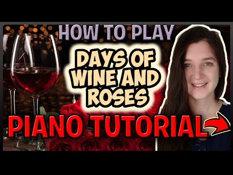 How To Play "DAYS OF WINE AND ROSES" by Henry Mancini - Easy Piano (Synthesia) [Piano Tutorial] [HD]