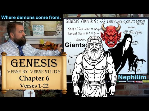 Genesis 6:1 to 22 Fallen Angels Giants Nephilim and Demons or Devils #nephilim #biblestudy #giants