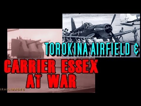 USS Essex CV-9 Japanese attack; Torokina Field Bougainville F4U P-39 mishap National Archives NARA