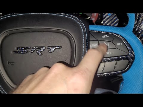 Hellcat custom carbon fiber steering wheel install (heated); from zen carbon fiber..2016 Challenger