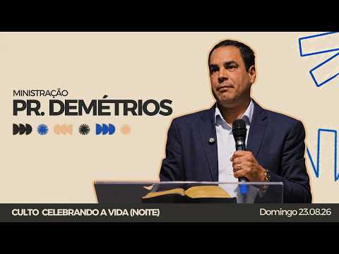 CULTO CELEBRANDO A VIDA | PIB FLÓRIDA (23/08) - Ministração Pr. Demétrios