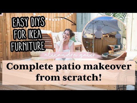 , title : 'COMPLETE PATIO MAKEOVER FROM SCRATCH | DIY IKEA OUTDOOR FURNITURE HACKS'