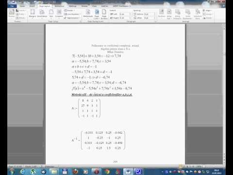 Algebra pentru clasa a X-a --Lectia 37